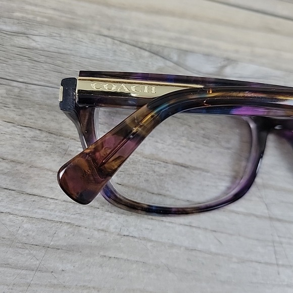 Coach Eyeglasses HC6065‎ 5288 51-17-135 Confetti PURPLE FRAMES ONLY